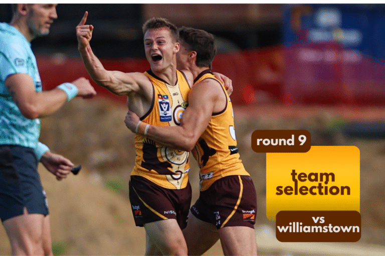Selection: Squad locked in for Williamstown
